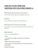 CMN 350 ACTUAL PAPER 2026&NewLine;QUESTIONS WITH SOLUTIONS GRADED A&plus;