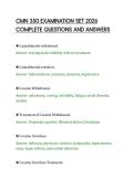 CMN 350 EXAMINATION SET 2026&NewLine;COMPLETE QUESTIONS AND ANSWERS&NewLine;