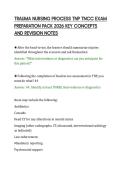 TRAUMA NURSING PROCESS TNP TNCC EXAM&NewLine;PREPARATION PACK 2026 KEY CONCEPTS&NewLine;AND REVISION NOTES