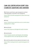 CMN 350 CERTIFICATION SCRIPT 2026&NewLine;COMPLETE QUESTIONS AND ANSWERS