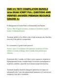 CMN 572 TESTS COMPILATION BUNDLE&NewLine;2026 EXAM SCRIPT FULL QUESTIONS AND&NewLine;VERIFIED ANSWERS PREMIUM RESOURCE&NewLine;GRADED A&plus;