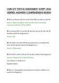 CMN 572 TESTS III ASSESSMENT SCRIPT 2026&NewLine;VERIFIED ANSWERS COMPREHENSIVE REVIEW