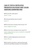 CMN 572 TESTS III CERTIFICATION&NewLine;PREPARATION 2026 REVIEW SHEET SOLVED&NewLine;QUESTIONS GUARANTEED PASS&NewLine;
