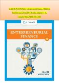 SOLUTION MANUAL For Entrepreneurial Finance&comma; 7th Edition by J&period; Chris Leach&comma; Ronald W&period; Melicher&comma; Chapters 1 - 16&comma; Complete With CAPSTONE CASES&NewLine;
