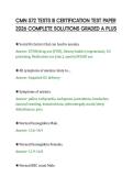 CMN 572 TESTS III CERTIFICATION TEST PAPER&NewLine;2026 COMPLETE SOLUTIONS GRADED A PLUS