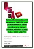 NASCLA Business Law and Management Exam SC Study Guide 2026 &ndash; Complete South Carolina Contractor Licensing Questions and Verified Answers