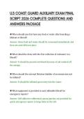 U&period;S COAST GUARD AUXILIARY EXAM FINAL&NewLine;SCRIPT 2026 COMPLETE QUESTIONS AND&NewLine;ANSWERS PACKAGE