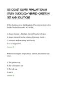 U&period;S COAST GUARD AUXILIARY EXAM&NewLine;STUDY GUIDE 2026 VERIFIED QUESTION&NewLine;SET AND SOLUTIONS