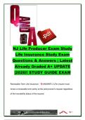 NJ Life Producer Exam Study Guide 2026 &ndash; New Jersey Life Insurance Licensing Questions and Verified Answers