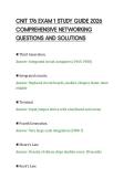 CNIT 176 EXAM 1 STUDY GUIDE 2026&NewLine;COMPREHENSIVE NETWORKING&NewLine;QUESTIONS AND SOLUTIONS&NewLine;