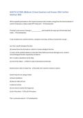NUSCTX 10 FINAL &lpar;Midterm 1&rpar; Exam Questions and Answers With Verified&NewLine;Solutions 2025&NewLine;