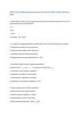 OSAT Early Childhood Exam Questions and Answers With Verified Solutions&NewLine;2025