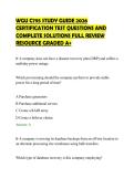 WGU C795 STUDY GUIDE 2026&NewLine;CERTIFICATION TEST QUESTIONS AND&NewLine;COMPLETE SOLUTIONS FULL REVIEW&NewLine;RESOURCE GRADED A&plus;