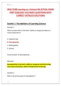 WGU D186 Learning as a Science OA ACTUAL EXAM &NewLine;PREP 2026&sol;2027 ACCURATE QUESTIONS WITH &NewLine;CORRECT DETAILED SOLUTIONS