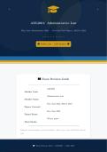 ADL2601 Exam Revision May&sol;June Past Papers & Answers 2026 &vert;Administrative Law&vert;