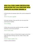 WGU C795 STUDY GUIDE CERTIFICATION&NewLine;EVALUATION TEST 2026 QUESTIONS WITH&NewLine;COMPLETE SOLUTIONS GRADED A&plus;