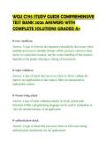 WGU C795 STUDY GUIDE COMPREHENSIVE&NewLine;TEST BANK 2026 ANSWERS WITH&NewLine;COMPLETE SOLUTIONS GRADED A&plus;