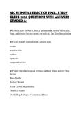 NIC ESTHETICS PRACTICE FINAL STUDY&NewLine;GUIDE 2026 QUESTIONS WITH ANSWERS&NewLine;GRADED A&plus;