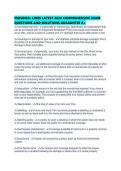 PERSONAL LINES LATEST 2026 COMPREHENSIVE EXAM QUESTIONS AND SOLUTIONS GUARANTEE