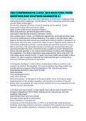 HESI COMPREHENSIVE LATEST 2026 MAIN FINAL PAPER QUESTIONS AND SOLUTIONS GUARANTEE