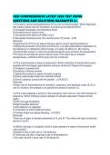 HESI COMPREHENSIVE LATEST 2026 TEST PAPER QUESTIONS AND SOLUTIONS GUARANTEE