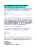 HESI COMPREHENSIVE LATEST 2026 STUDY GUIDE QUESTIONS AND SOLUTIONS GUARANTEE 