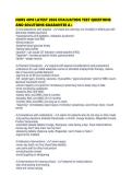 NURS 4010 LATEST 2026 EVALUATION TEST QUESTIONS AND SOLUTIONS GUARANTEE 