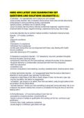 NURS 4010 LATEST 2026 EXAMINATION SET QUESTIONS AND SOLUTIONS GUARANTEE 