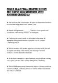 NIMS IS 200&period;C FINAL COMPREHENSIVE&NewLine;TEST PAPER 2026 QUESTIONS WITH&NewLine;ANSWERS GRADED A&plus;&NewLine;