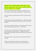 Palantir Data Engineering Certification Exam&NewLine;Updated Questions and Answers &lpar;2026&sol;2027&rpar; &vert;&NewLine;Practice Review &vert; A&plus; Verified