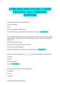 CTBS PRACTICE EXAM&vert; LATEST UPDATED 100&percnt; VERIFIED ANSWERS
