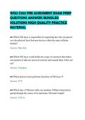 WGU C955 PRE ASSESSMENT EXAM PREP&NewLine;QUESTIONS ANSWERS BUNDLED&NewLine;SOLUTIONS HIGH QUALITY PRACTICE&NewLine;MATERIAL