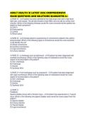 ADULT HEALTH III LATEST 2026 COMPREHENSIVE EXAM QUESTIONS AND SOLUTIONS GUARANTEE