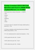 Portage Learning CHEM 210 Exam Bundle with Complete Solutions