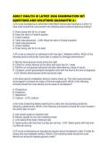 ADULT HEALTH III LATEST 2026 EXAMINATION SET QUESTIONS AND SOLUTIONS GUARANTEE