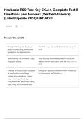 Nra basic RSO Test Key EXAM&comma; Complete Test &vert;&vert; Questions and Answers &lpar;Verified Answers&rpar; &lpar;Latest Update 2026&rpar; UPDATE&excl;&excl;