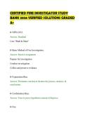 CERTIFIED FIRE INVESTIGATOR STUDY&NewLine;BANK 2026 VERIFIED SOLUTIONS GRADED&NewLine;A&plus;