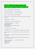NAVY ODS Final Questions and&NewLine;Answers &vert; Study Guide &vert; Grade A&plus;
