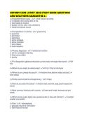 OSTOMY CARE LATEST 2026 STUDY GUIDE QUESTIONS AND SOLUTIONS GUARANTEE 