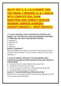 OB ATI TEST A&comma; B&comma; C & D NEWEST 2026 TEST BANK&vert; 4 VERSIONS &lpar;A&comma; B&comma; C AND D&rpar; WITH COMPLETE REAL EXAM QUESTIONS AND CORRECT DETAILED ANSWERS &lpar;VERIFIED ANSWERS&rpar; ALREADY GRADED A&plus; &lpar;MOST RECENT&excl;&excl;&rpar;