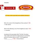 OTF Final Exam Questions and Answers &ndash; Complete Exam Preparation Material Graded A&plus;