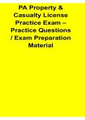 PA Property and Casualty License Practice Exam Practice Questions Exam Preparation Material 2025&sol; 2026 Complete Pennsylvania Insurance Review Guide