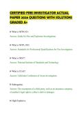 CERTIFIED FIRE INVESTIGATOR ACTUAL&NewLine;PAPER 2026 QUESTIONS WITH SOLUTIONS&NewLine;GRADED A&plus;