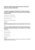 NURS 121L-A Medical-Surgical Nursing Practicum &vert; Actual Exam 1&NewLine;Questions and Answers 2026 &vert;WCU