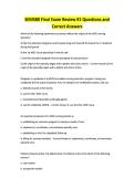SEM580 Final Exam Review &num;1 Questions and Correct Answers