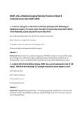 NURS 121L-A Medical-Surgical Nursing Practicum Week 9&NewLine;Comprehensive Quiz 2026 &vert;WCU