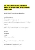CFA Level I CERTIFICATION PAPER 2026&NewLine;FULL SOLUTION GRADED A&plus;