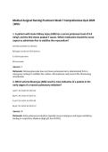 Medical-Surgical Nursing Practicum Week 7 Comprehensive Quiz 2026&NewLine;&vert;WCU