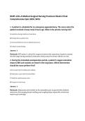 NURS 121L-A Medical-Surgical Nursing Practicum Week 6 Final&NewLine;Comprehensive Quiz 2026 &vert;WCU