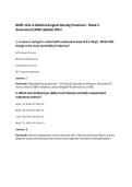 NURS 121L-A Medical-Surgical Nursing Practicum - Week 3&NewLine;Assessment &lpar;2026 Update&rpar; WCU